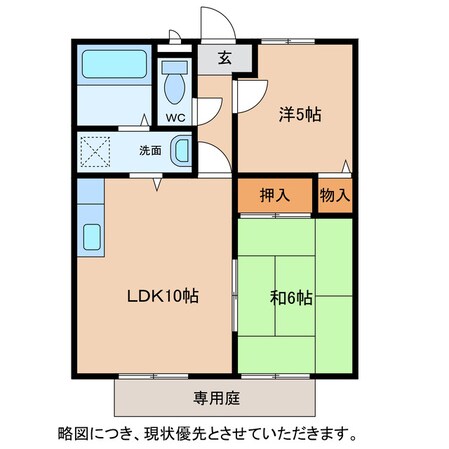 リヴィエール神子沢の物件間取画像